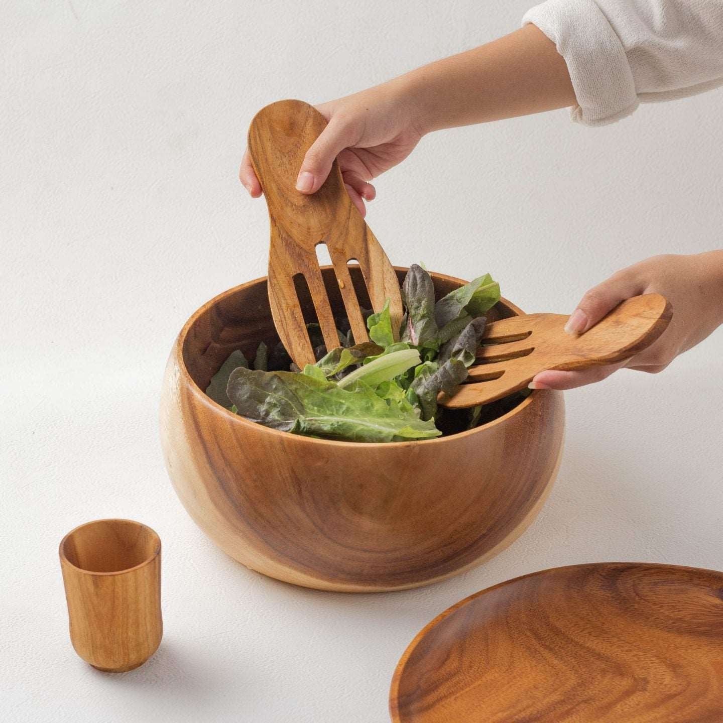 Wooden Salad Servers