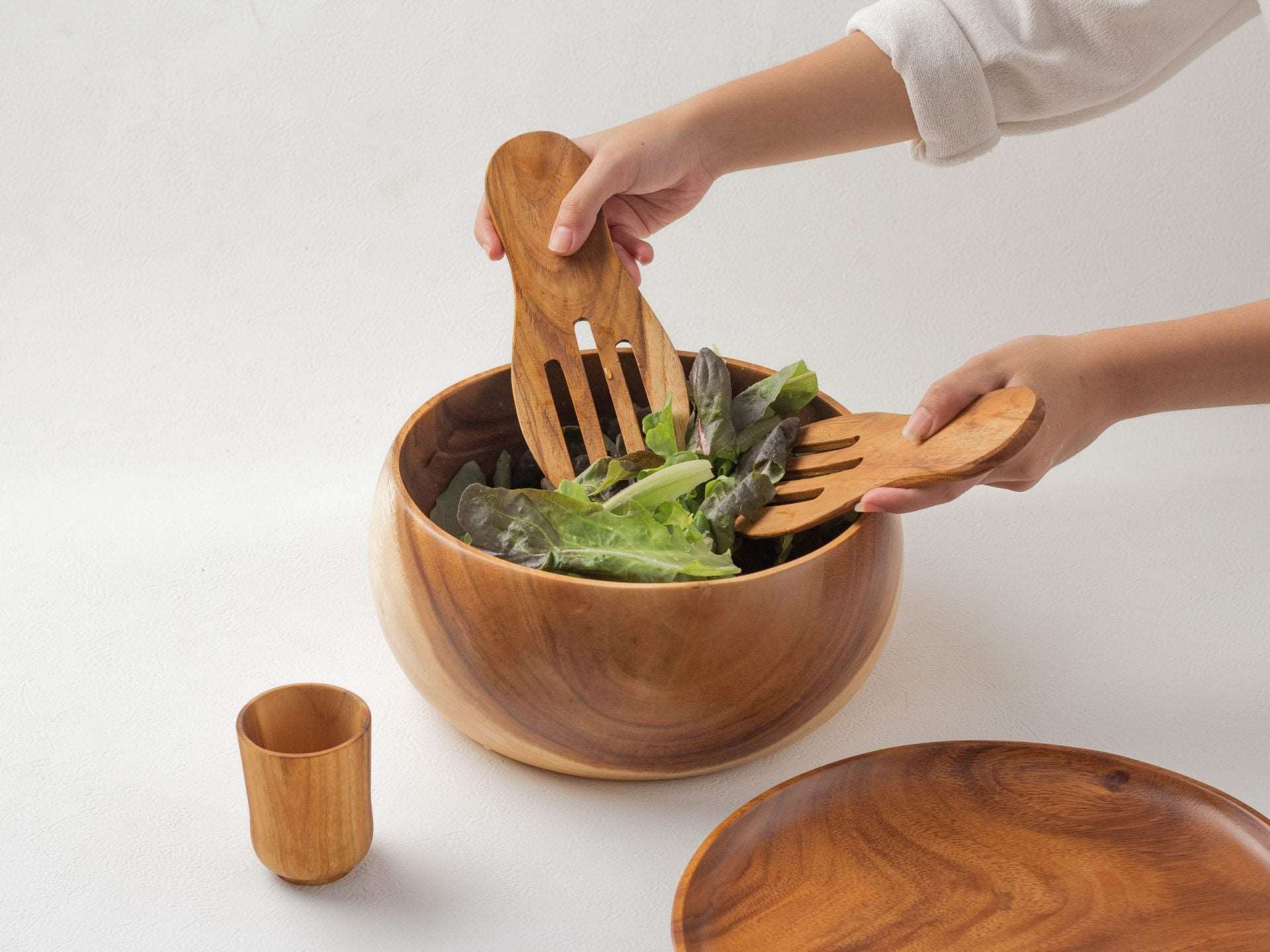 Wooden Salad Servers