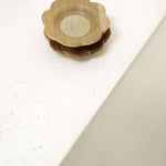 Mini Wooden Scalloped Plate