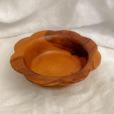 Wooden Scalloped Bowl
